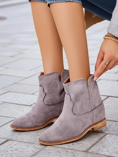 Royalfashion Женские туфли в стиле ковбоя на платформе, цвет - блюстоун