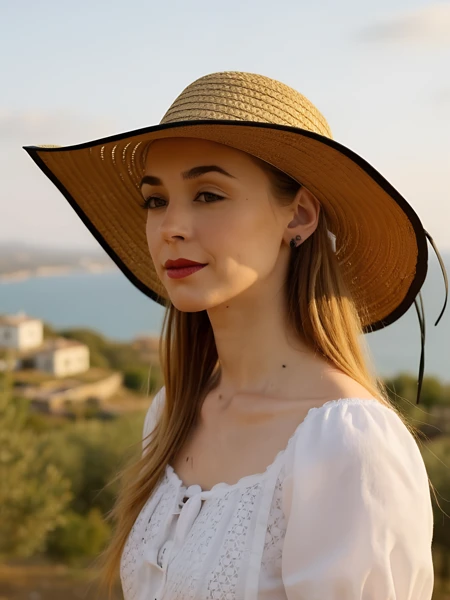 Royalfashion Moteriška Šiaudinė Skrybėlė Fiora
