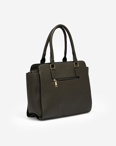 Royalfashion Tamsiai pilka moteriška rankinė iš ekologiškos odos