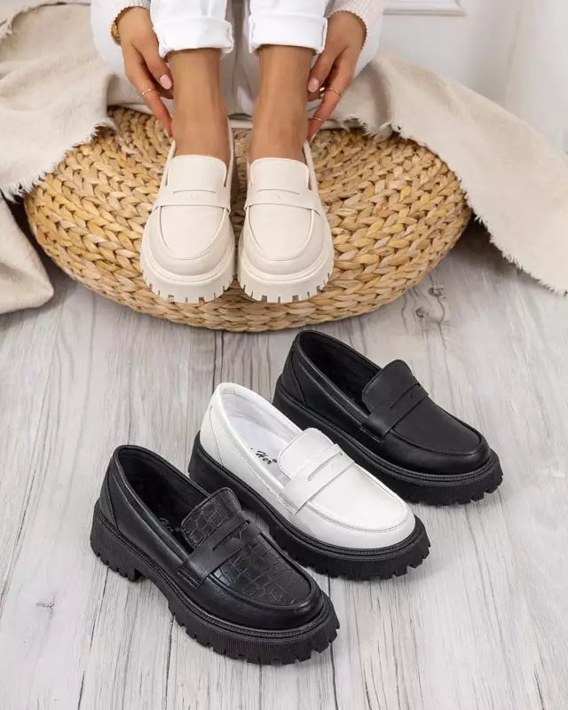 OUTLET Женские белые гладкие туфли Givosi - Обувь