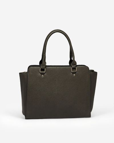 Royalfashion Tamsiai pilka moteriška rankinė iš ekologiškos odos