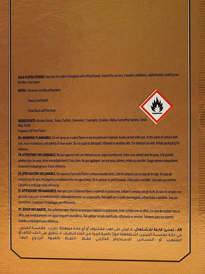 Įkvėptas vyrų kvapusis vanduo Gold Player Black