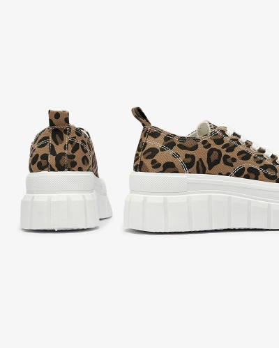 Rudi raštuoti moteriški platforminiai sportbačiai Ziratia - Avalynė