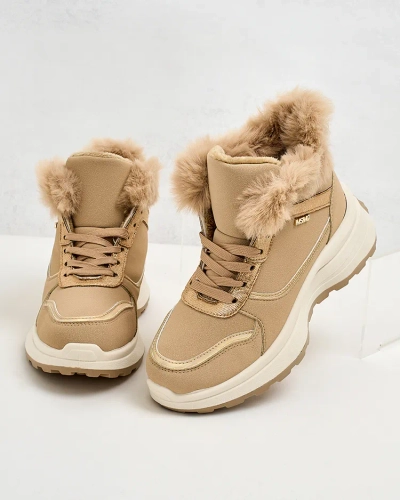 Royalfashion Утепленные женские кроссовки с мехом Mofell