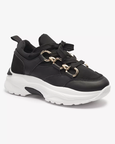 Черные женские спортивные туфли с цепями Nanoka - Обувь