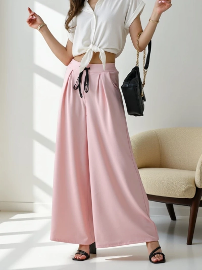 Royalfashion Plataus moteriškos kelnės