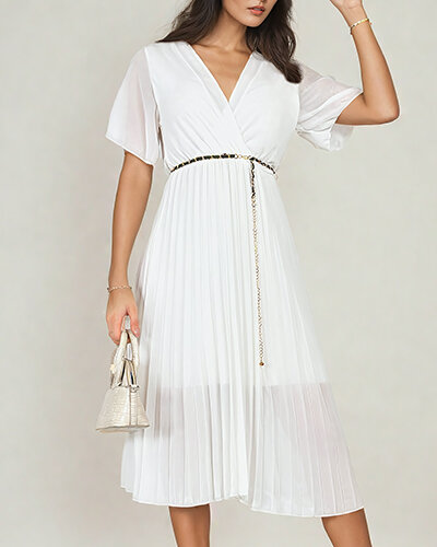 "Royalfashion" Moteriška plisuota midi suknelė