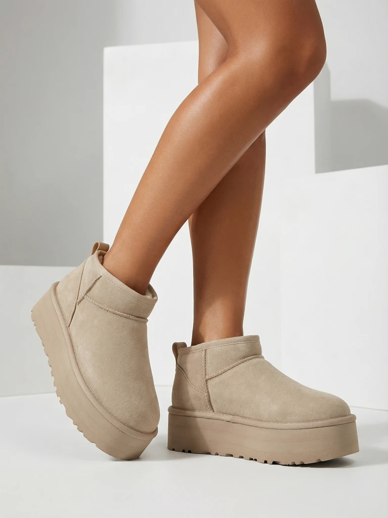 Royalfashion Moteriški trumpi batai a'la sniego batai Ozozi