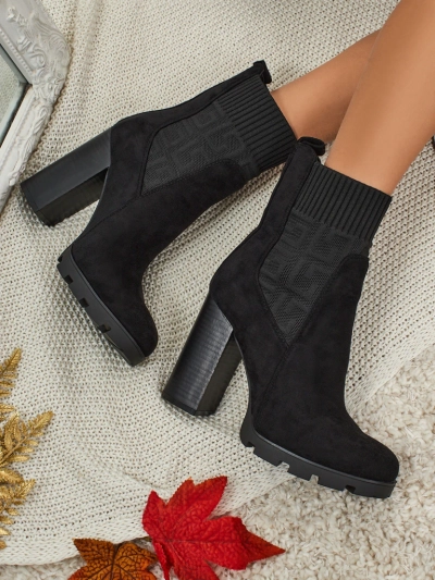 Moteriški eko zomšiniai aulinukai su stulpeliu Vansoria