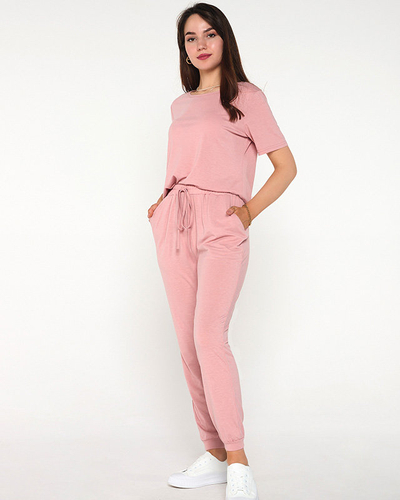 Розовый женский спортивный костюм