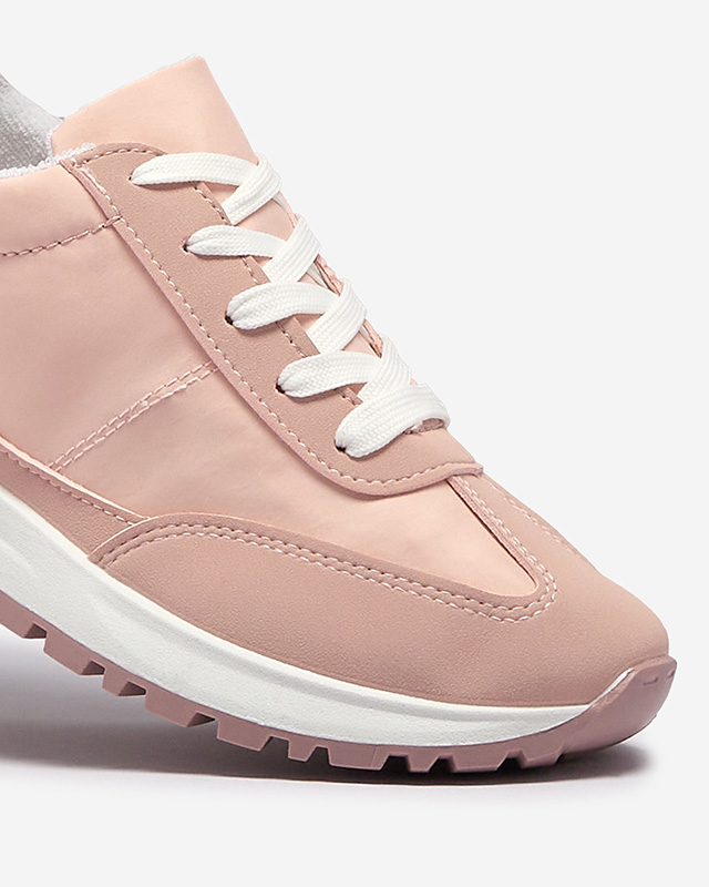 Женские розовые спортивные туфли на шнуровке Sweri - Обувь