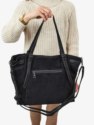 Женская сумка-шоппер Daville из эко-замши