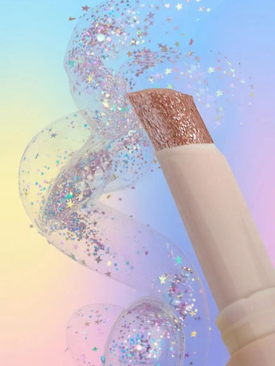 Lūpų dažai su blizgučiais atspalvyje Starlit Silver