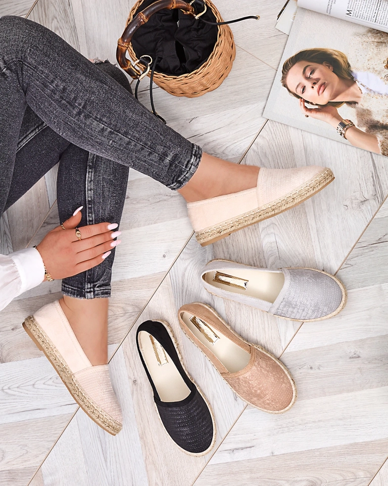 Серые женские эспадрильи Mesiella - Обувь