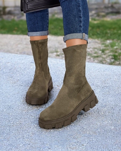 Karališka mada Moteriški batai su platforma Firo