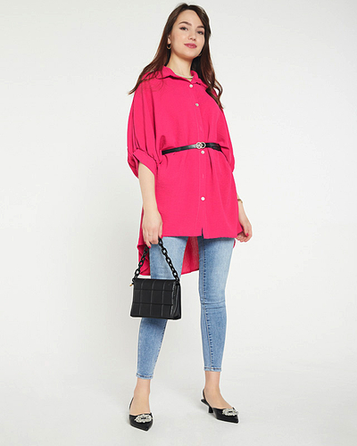 Fuksijos spalvos moteriški tunikos marškiniai - Drabužiai