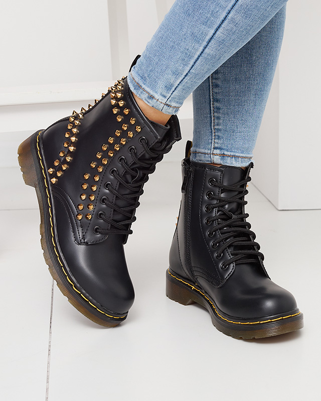 Черные женские ботинки-багги с шипами Operias - Обувь