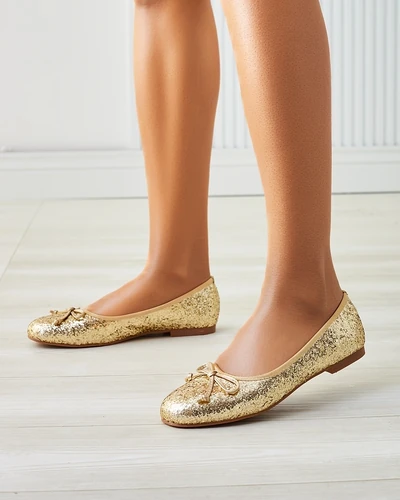 Royalfashion Женские балетки с блестками и бантом Aramie