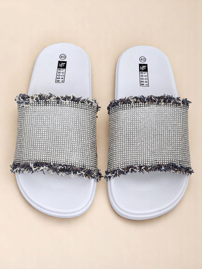 Royalfashion Женские шлепанцы на плоской подошве SparkleWalk