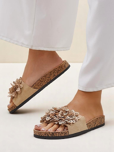 Royalfashion moteriškos sandalės su gėlėmis Occes
