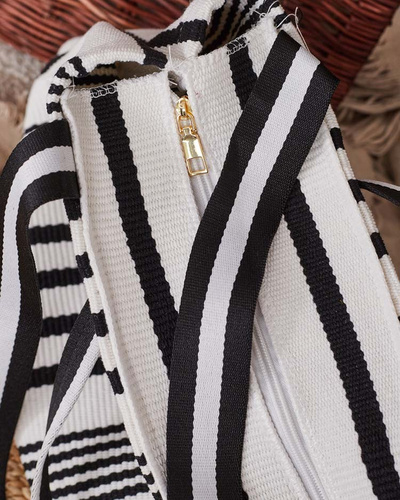 Royalfashion Fabric Striped Shoulder Bag