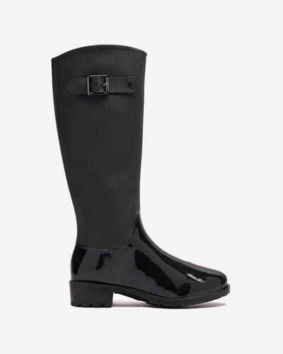 Черные женские веллингтоны до колена Bevirdo- Footwear