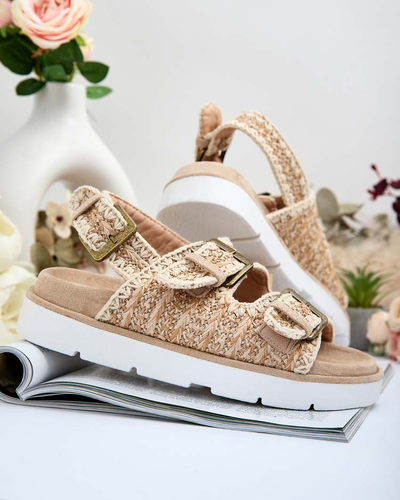 "Royalfashion" Moteriški zomšiniai sandalai "Lunnay eko"