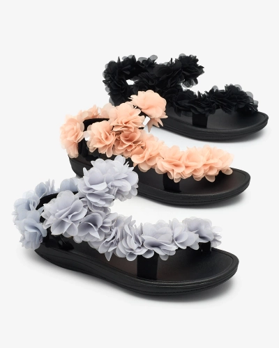 Royalfashion Ярко-розовые женские сандалии с цветами Alferroy