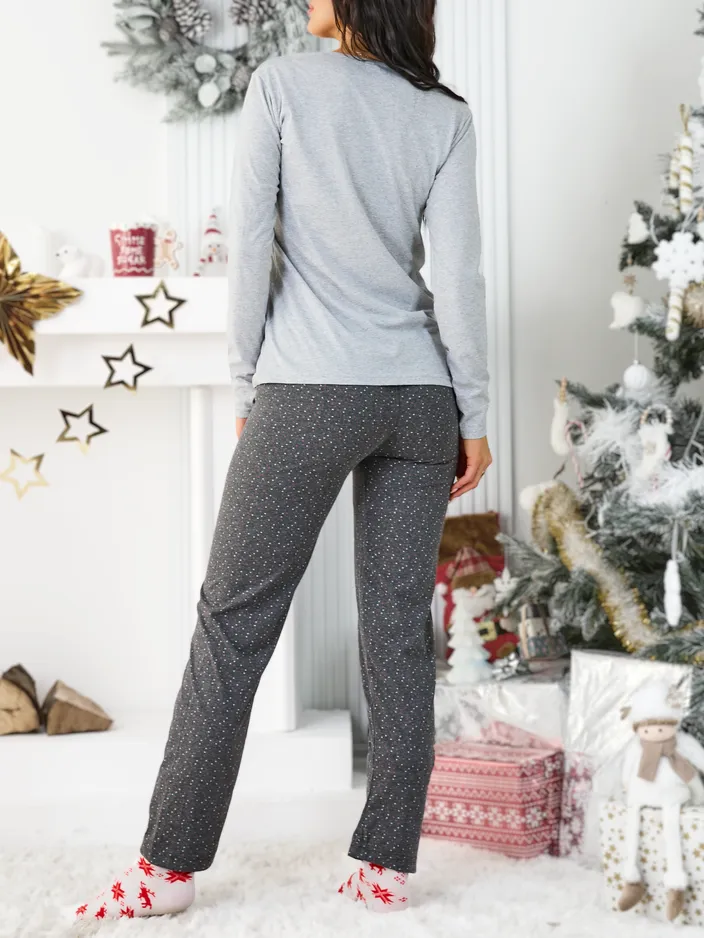 Женский пижамный комплект из хлопка Royalfashion