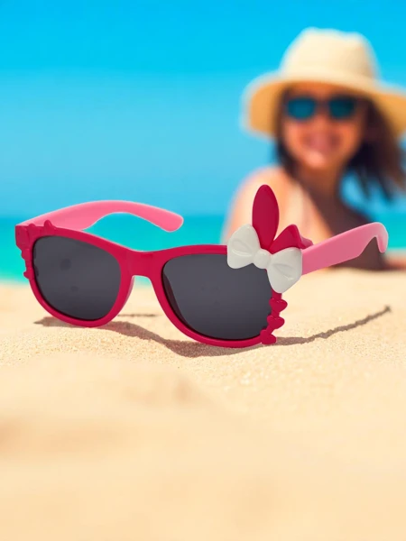 Royalfashion Vaikiški „Bunny Shine“ akiniai nuo saulės su dekoracijomis