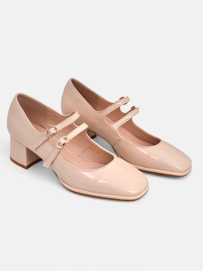 Роялфэшн Женские туфли на каблуке из лакированной экокожи с ремешками Weyy