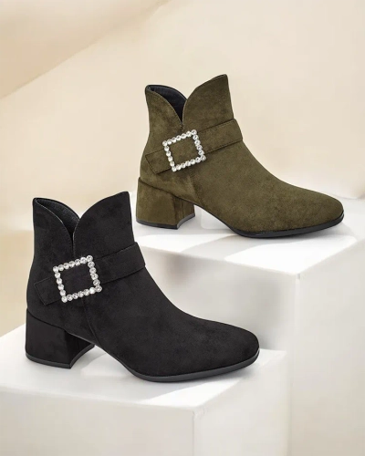 Женские ботильоны с низким каблуком Royalfashion Vetti