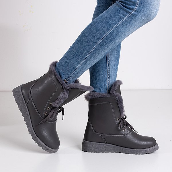 Зимние сапоги серые на меху Cool Breeze - Обувь