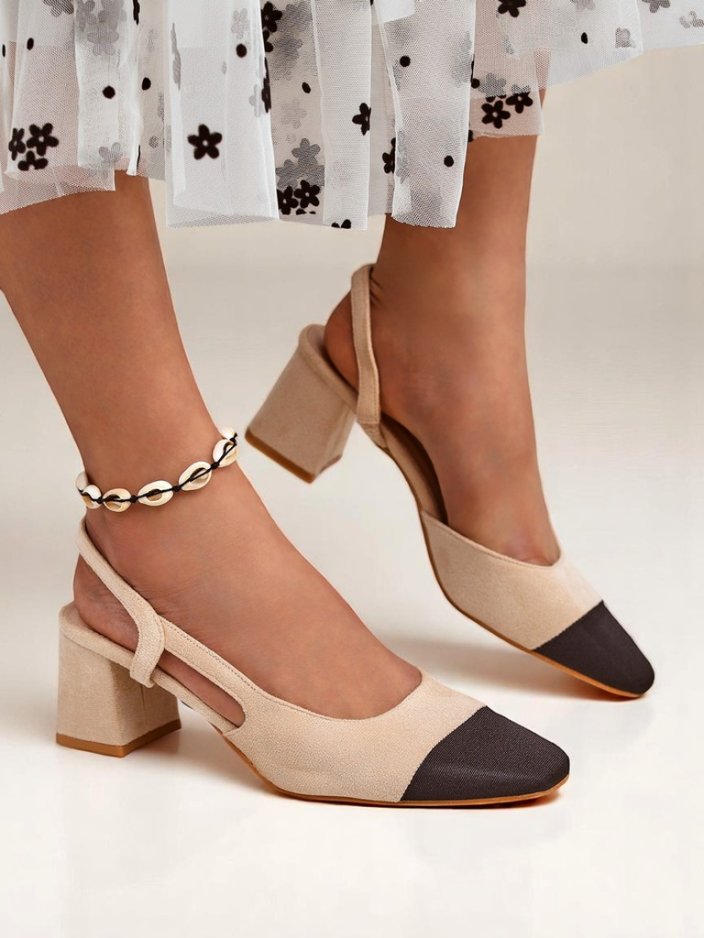 Royalfashion Женские туфли-лодочки на низком каблуке с декоративным носком Eleganzo