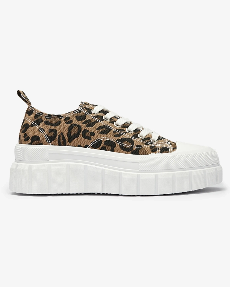 Rudi raštuoti moteriški platforminiai sportbačiai Ziratia - Avalynė