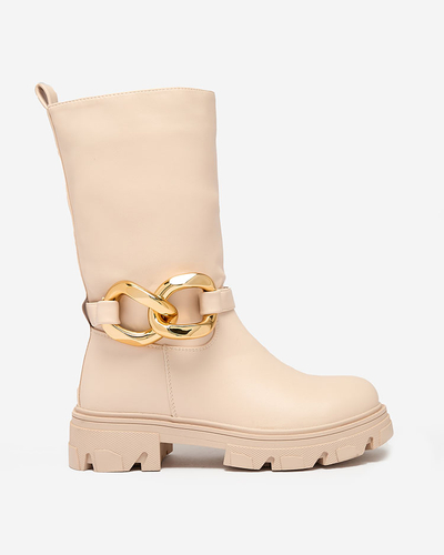 Moteriški užsegami kulkšnies batai su kupranugariais Mekira izoliacija - Avalynė