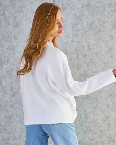 Royalfashion Plonas moteriškas megztinis su pečių papuošimais