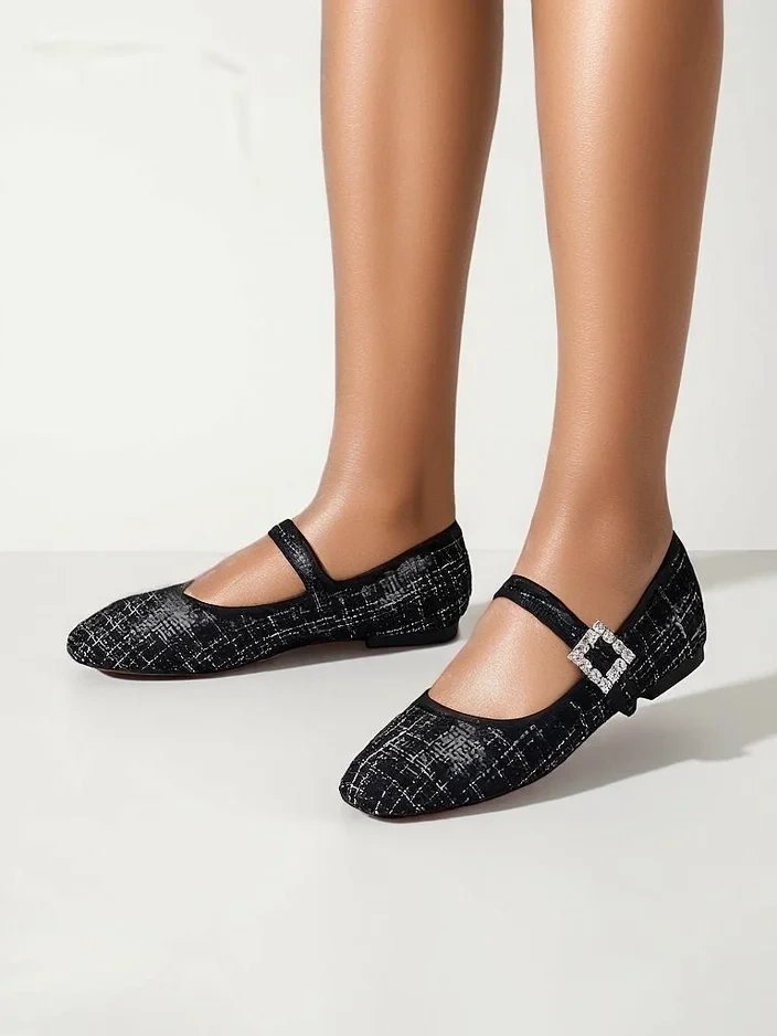 Royalfashion moteriški languoti balerinai su sagtimi ir dirželiu Riffos