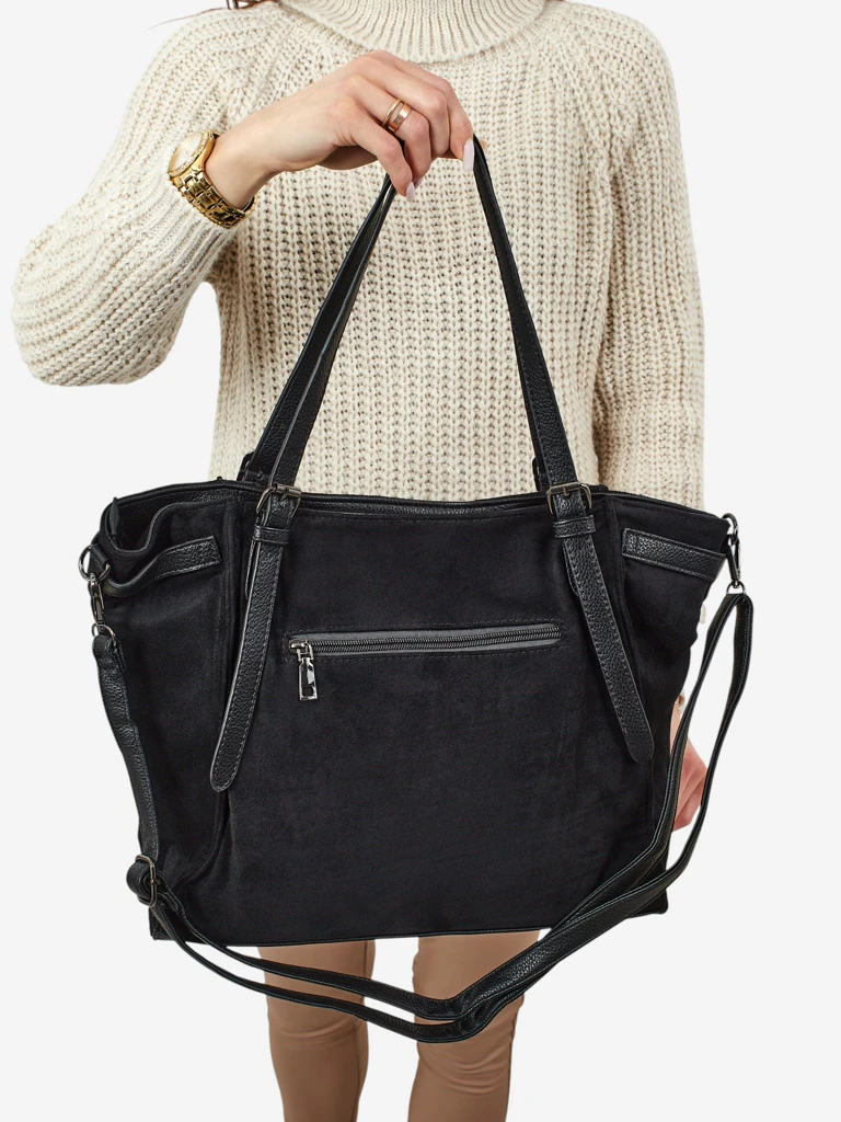 Женская сумка-шоппер Daville из эко-замши