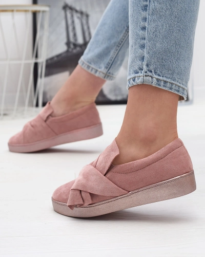 Розовые женские кроссовки из эко-замши Bliwix - Обувь