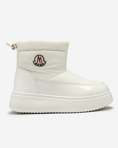 "Royalfashion" Baltos spalvos moteriški sniego batai "Ademra"