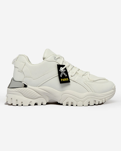 Royalfashion Белая женская спортивная обувь на сплошной подошве Lejlika