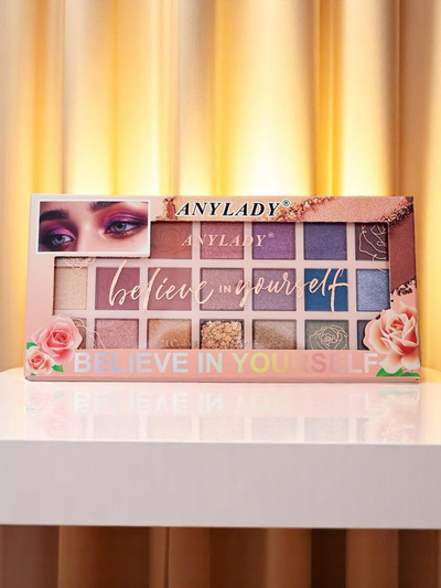 ANYLADY Палетка из 21 теней с глиттером и матовыми оттенками Glamour Color&Nude