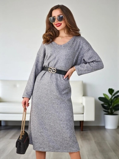 Royalfashion moterų megztinis suknelė