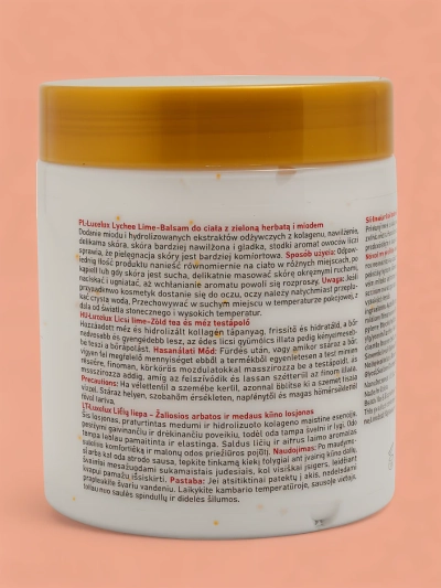Luxelux LYCHEE LIME Kūno balzamas su žaliosios arbatos ir medaus ekstraktu 250 ml