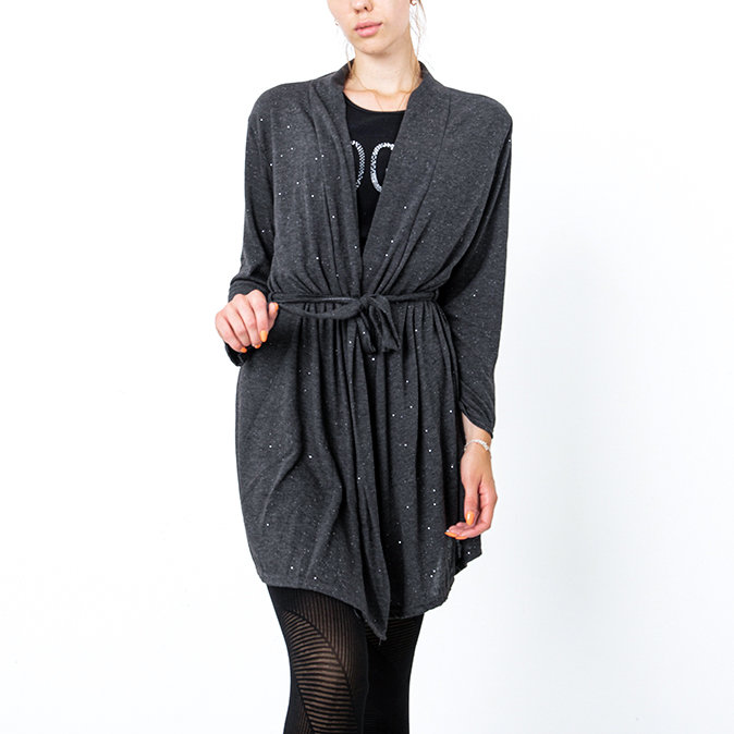 Женский кардиган цвета графит