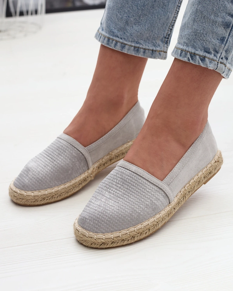 Серые женские эспадрильи Mesiella - Обувь