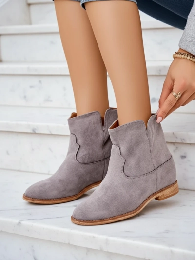 Royalfashion Женские туфли в стиле ковбоя на платформе, цвет - блюстоун