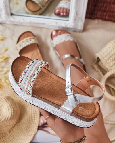 "Royalfashion" moteriški siuvinėti "Mussir" sandalai