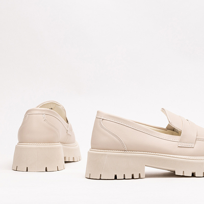 Кремовые женские лоферы Givosi